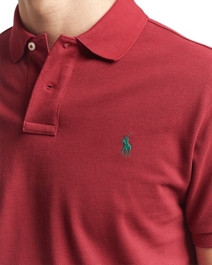Polo Ralph Lauren Heritage Red Cotton Pique Polo T-Shirt