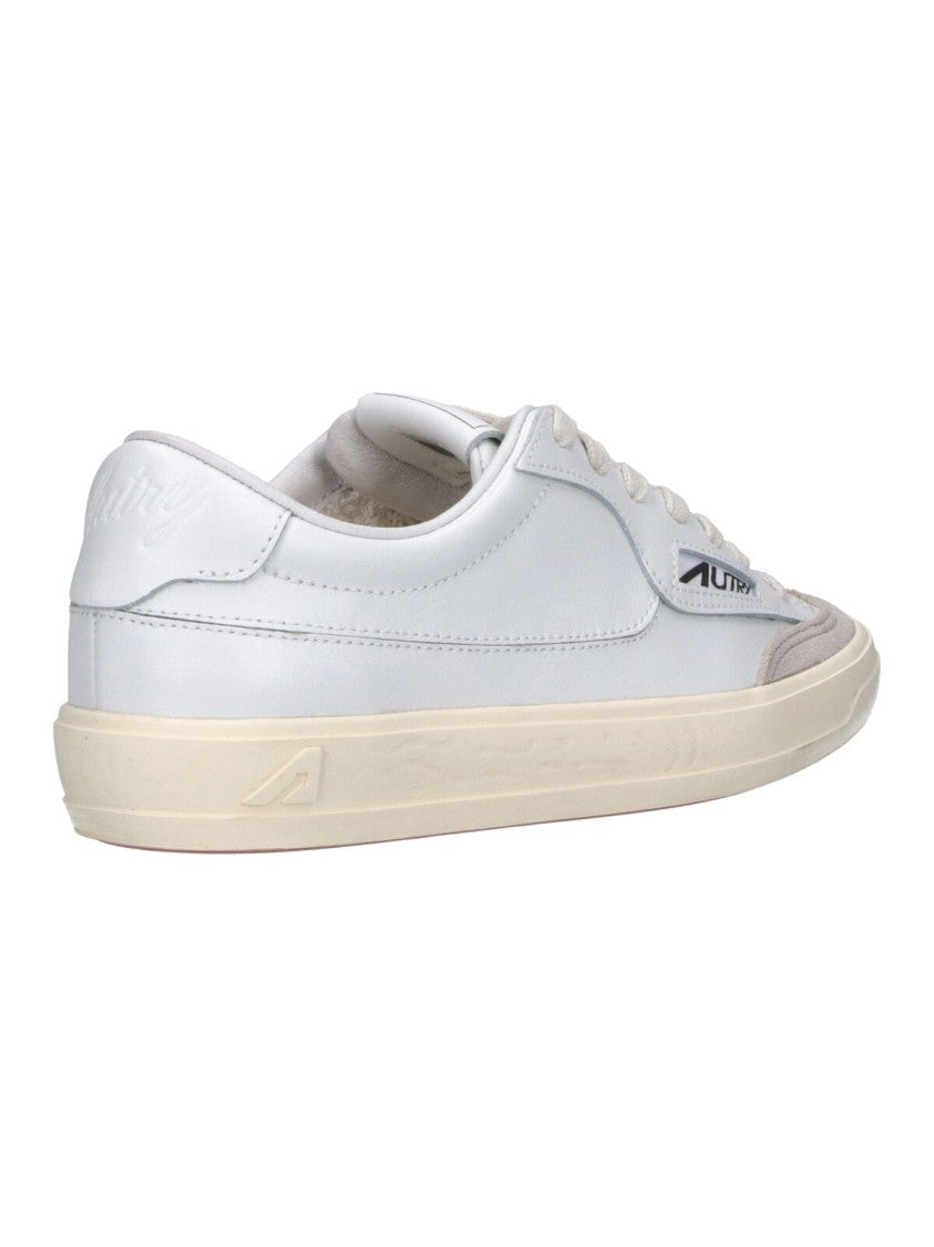 Autry White Windscape Low Leather Low-Top Sneakers