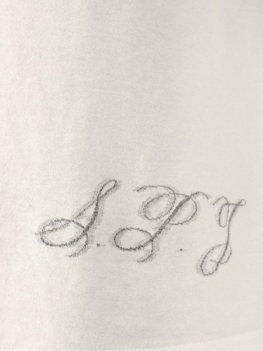 Jacquemus Ivory Cotton Logo T-Shirt