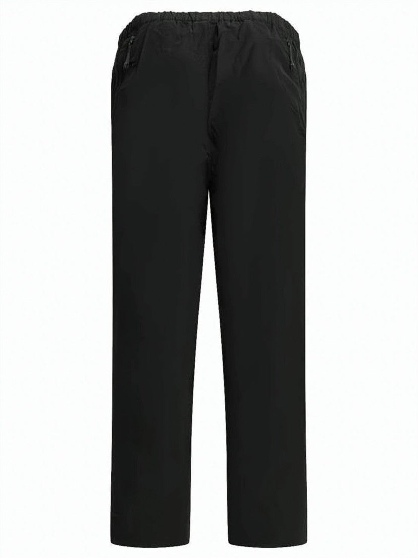 Goldwin Black Minimalist Straight-Leg Buckle Jogger Pants