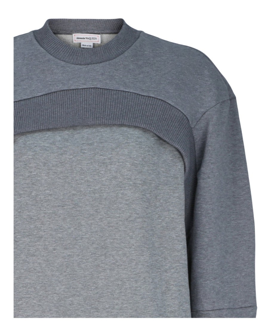 Alexander Mcqueen Embroidered Logo Sweatshirt Dress