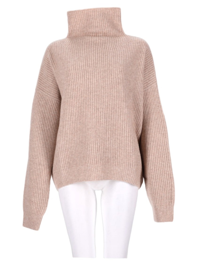 Isabel Marant Ribbed Knit Sweater With High Turtleneck And Boxy Fit