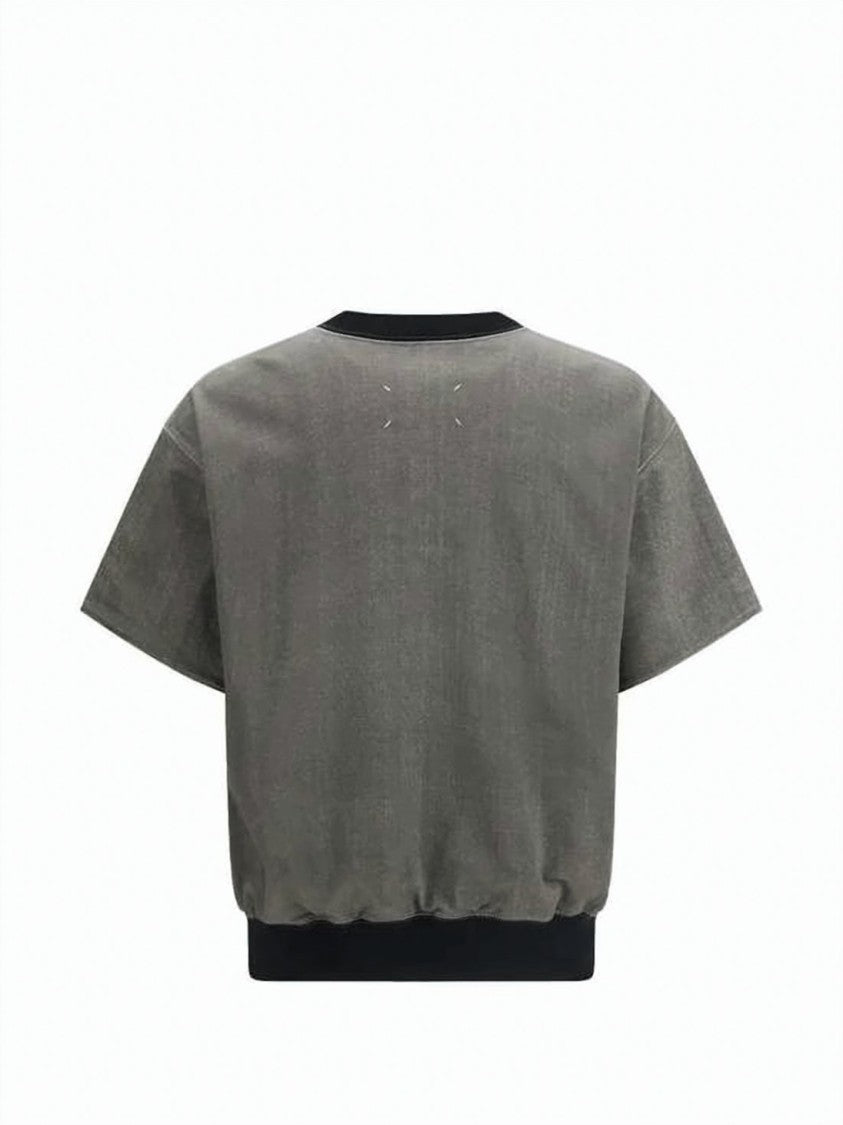 Maison Margiela Boxy-Fit Short-Sleeve T-Shirt With Distressed Text Detail