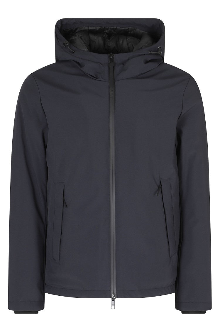 People Of Shibuya Short Soft Shell Jacket With Hood And Technical Features