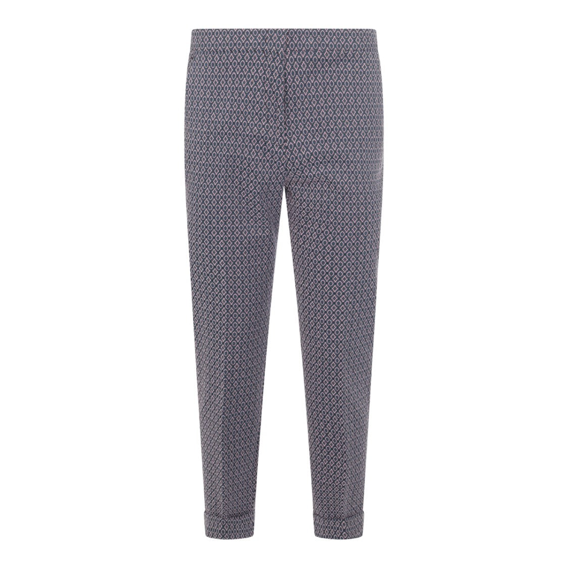 Etro Slim Tapered Pants With Geometric Pattern