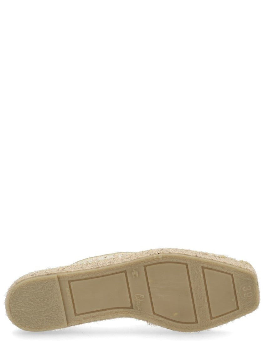 Castaner Paoli Floral Lace Jute Flats