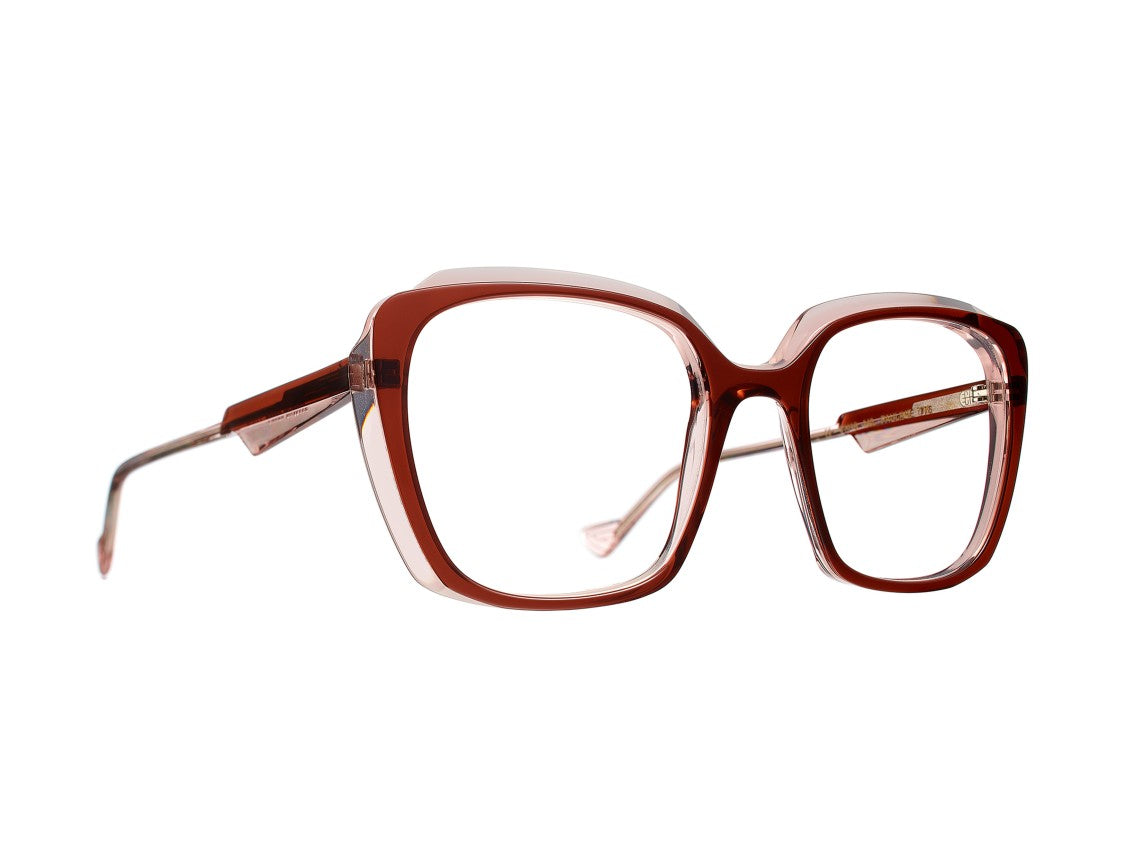 Caroline Abram Pauline Glossy Oversized Acetate Square Sunglasses