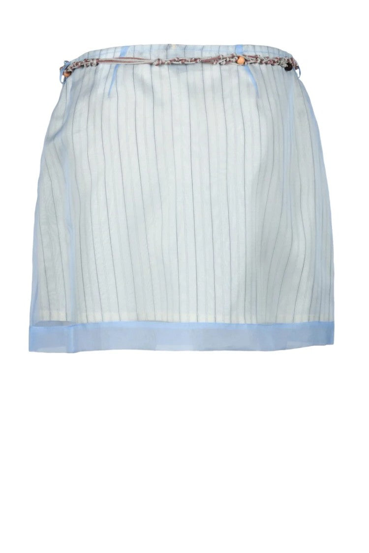 Alysi Mini Organza Skirt - Light Blue