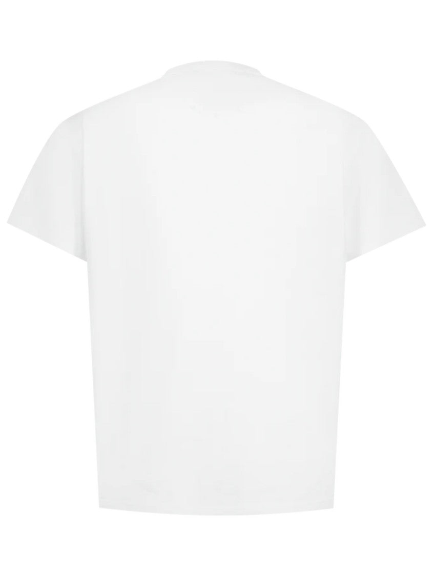 Maison Margiela White Boxy Cropped Cotton T-Shirt