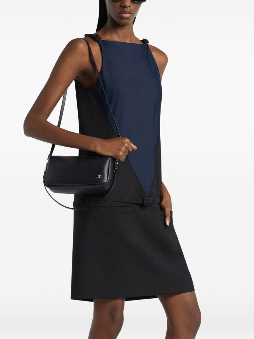 Courrèges Rectangular Black Shoulder Bag