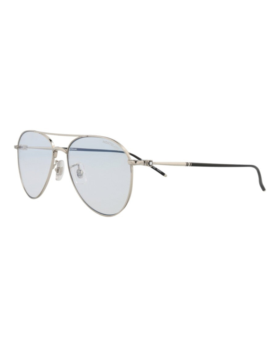 Montblanc Photochromic Aviator-Frame Metal Sunglasses