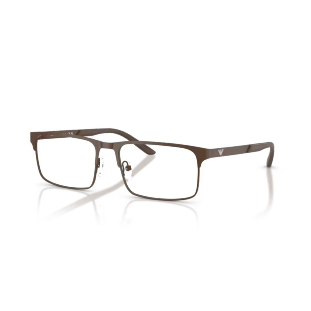 Emporio Armani 0Ea1170 Rectangular Lens Eyeglasses With Matte Metal Frame