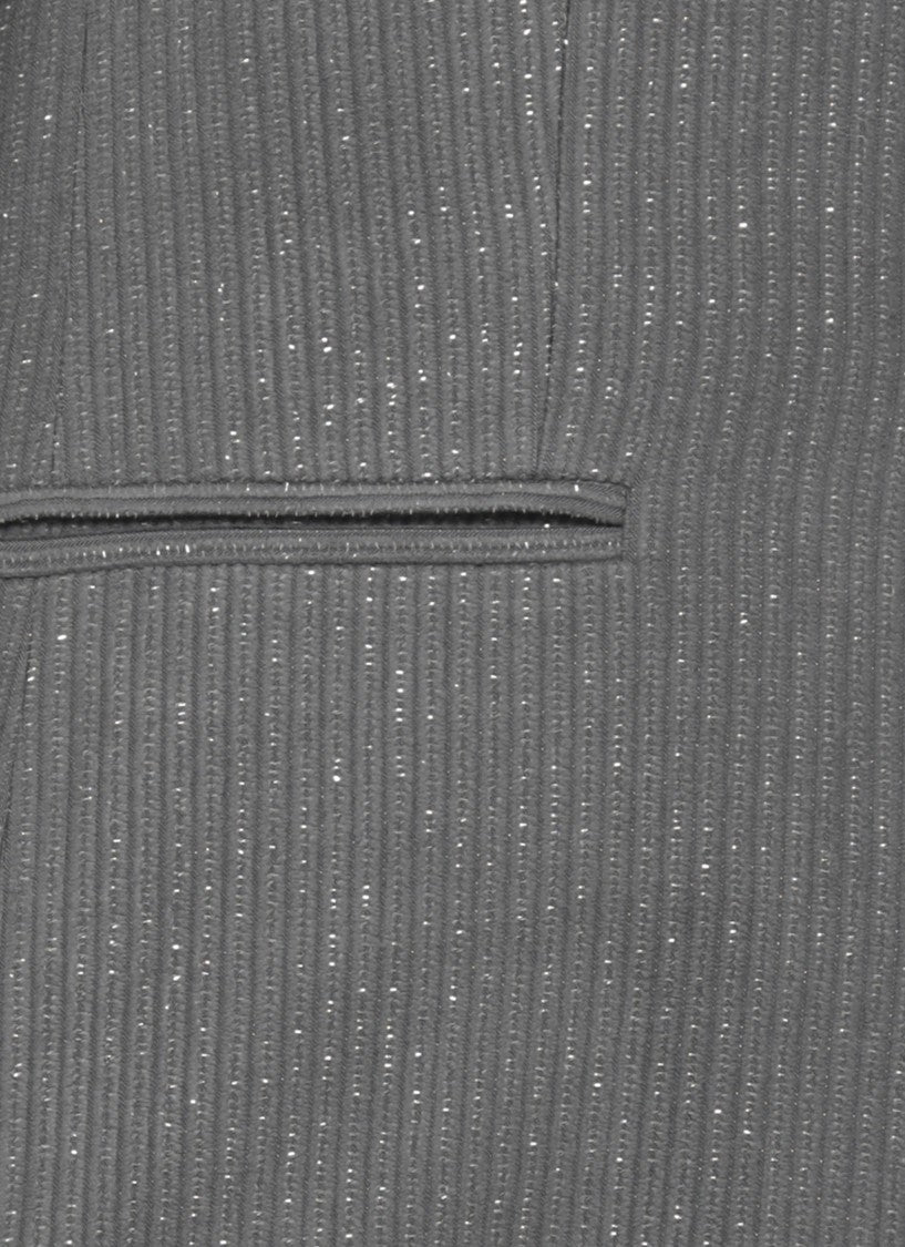 Peserico Grey Lurex Viscose Blazer