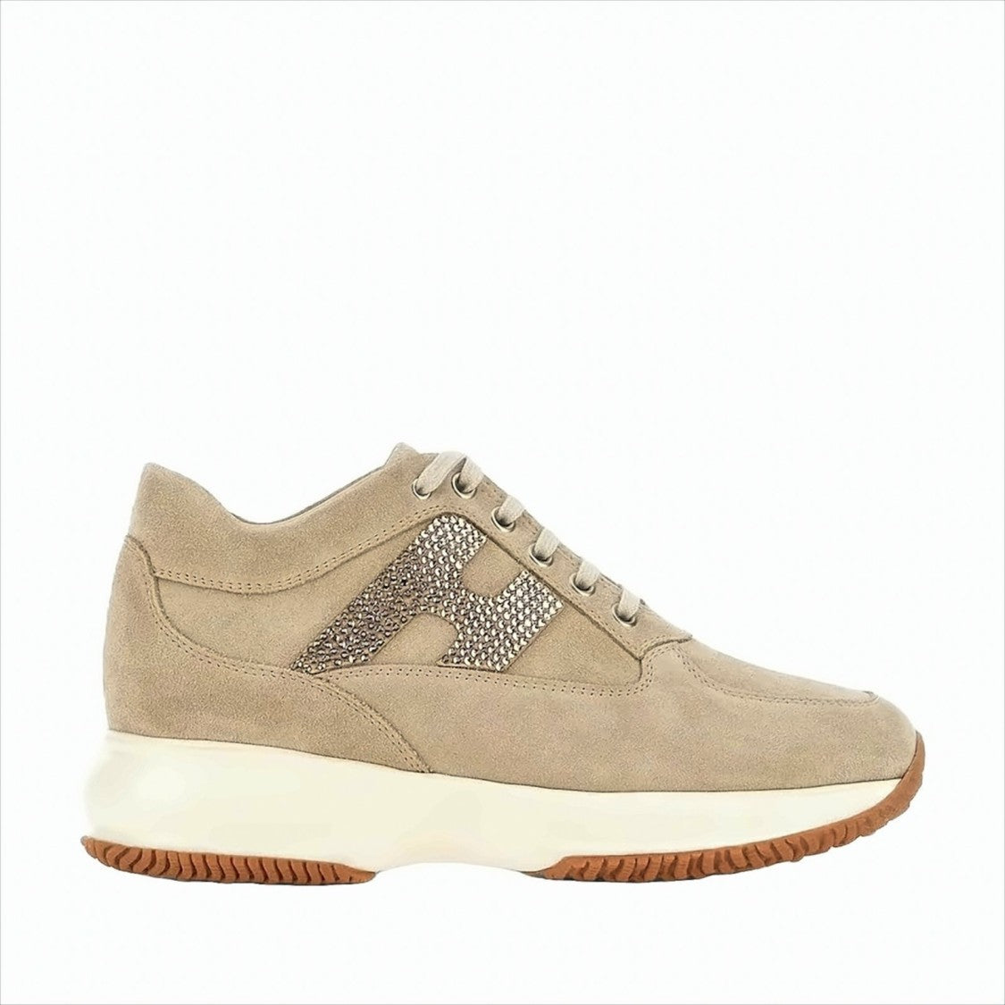 Hogan Interactive H Strass Sneakers With Embellished Detail
