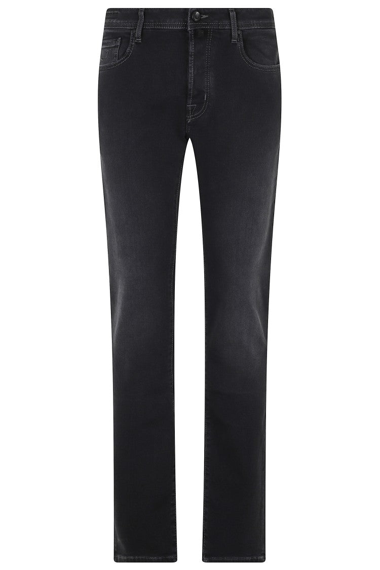 Jacob Cohen Slim-Fit Straight-Leg Jeans With Classic Five-Pocket Design