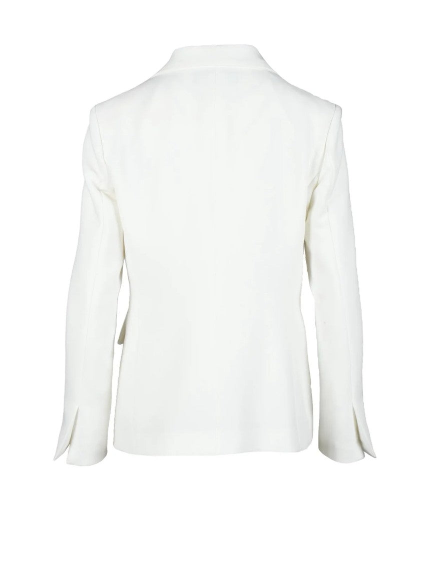 Nora Barth White Polyester Wool Viscose Elastane Jacket