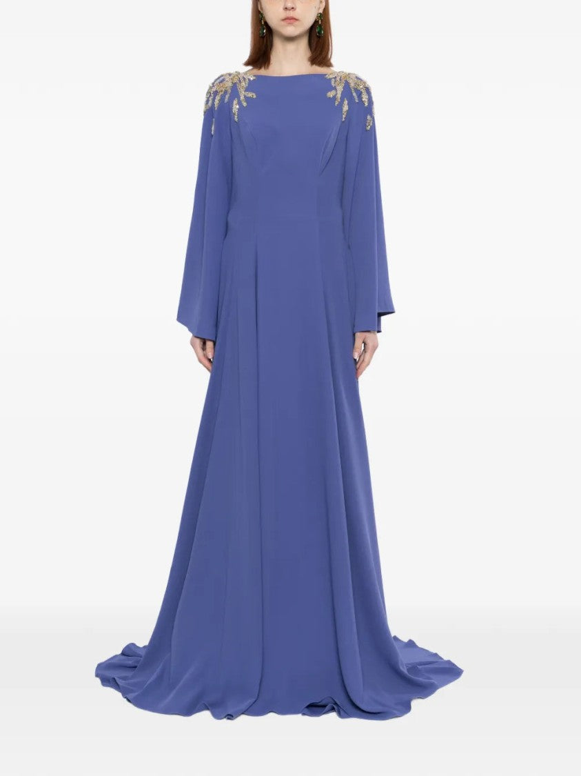 Saiid Kobeisy Embellished Crepe Kaftan