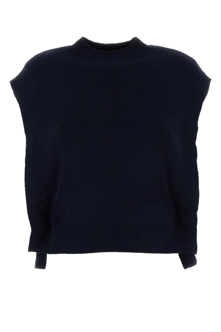A.P.C. Navy Blue Wool Mathilde Vest