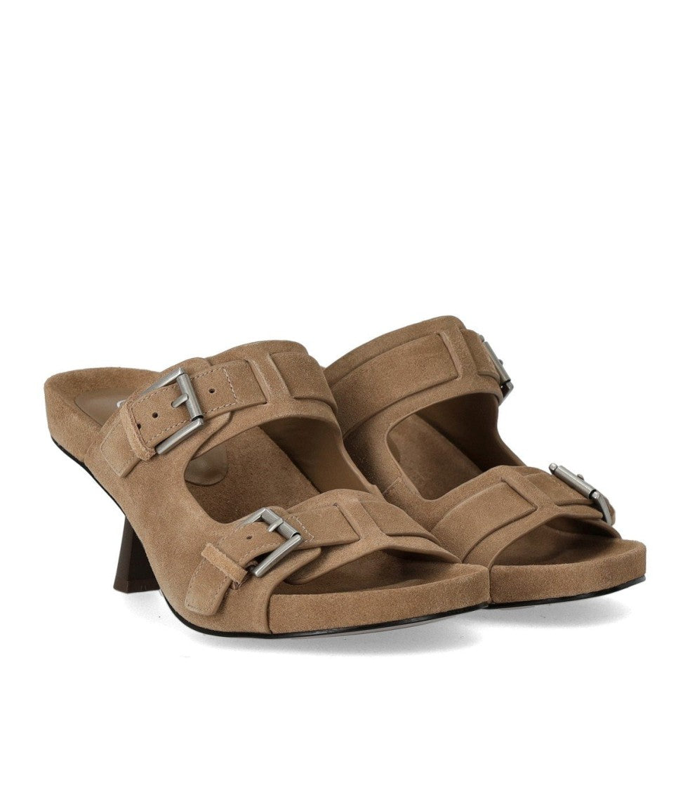 Ash Jewel Hazelnut Heeled Mule