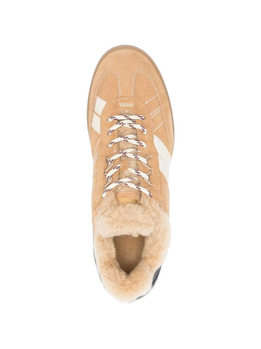 Woolrich Double Panelled Suede Shearling-Lined Sneakers