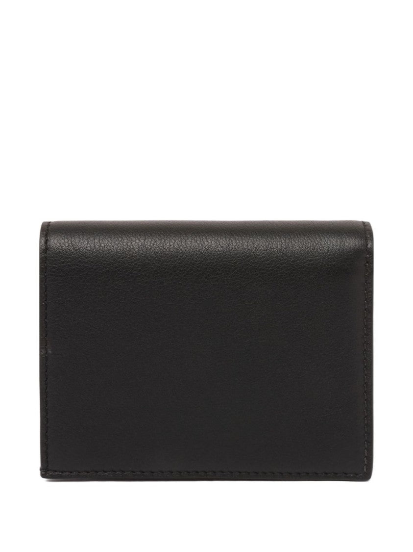 Tom Ford Natural Grain Black Calf Leather Compact Wallet