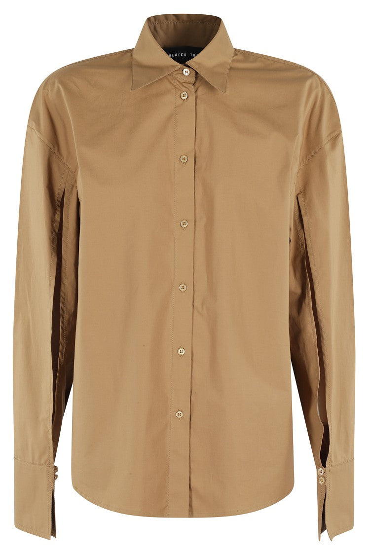 Federica Tosi Cut-Out Detail Cotton Shirt