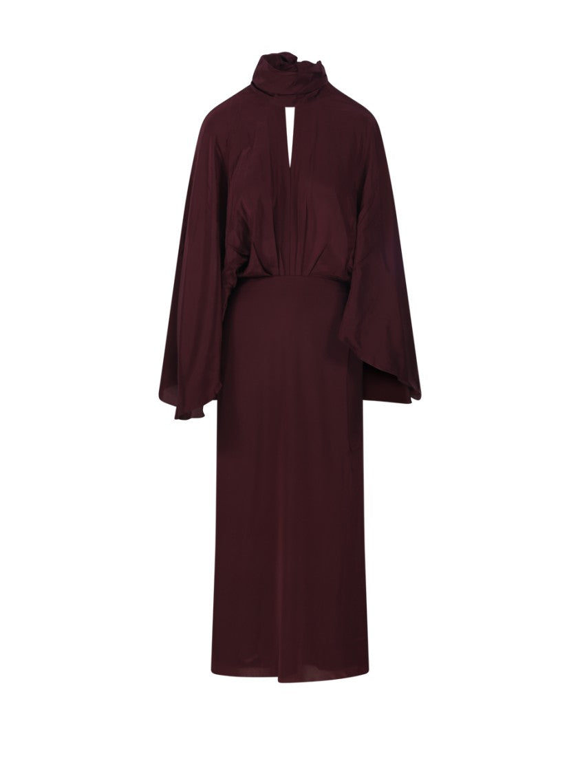 Johanna Ortiz Wine Parajes Lejanos Ankle Dress