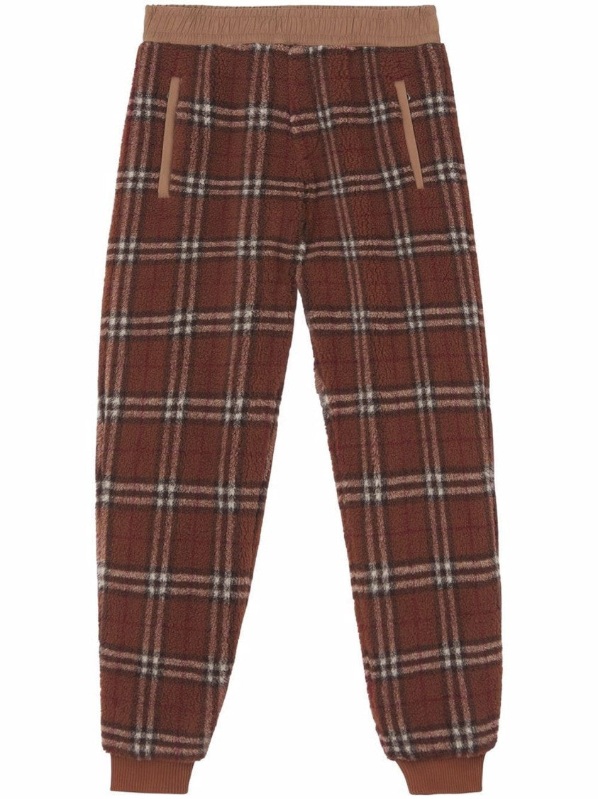 Burberry Plaid Trousers With Relaxed Fit