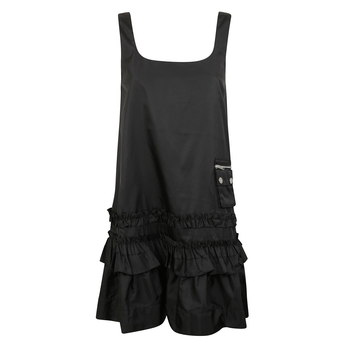 Ganni Ruffled Mini Dress