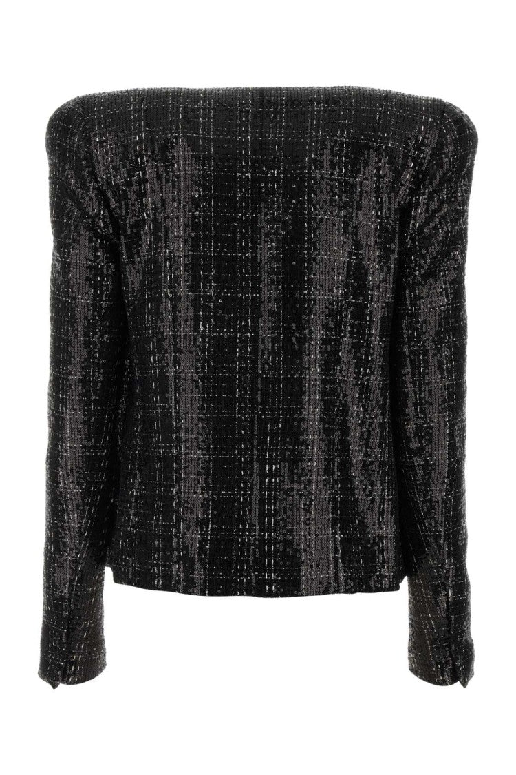 Balmain Black Tweed Blazer