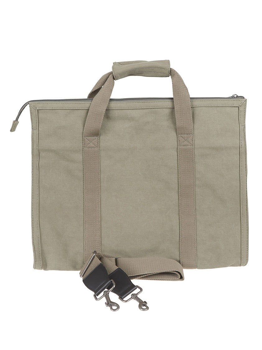 A.P.C. Rectangular Cotton Bag With Structured Shape And Dual Handles