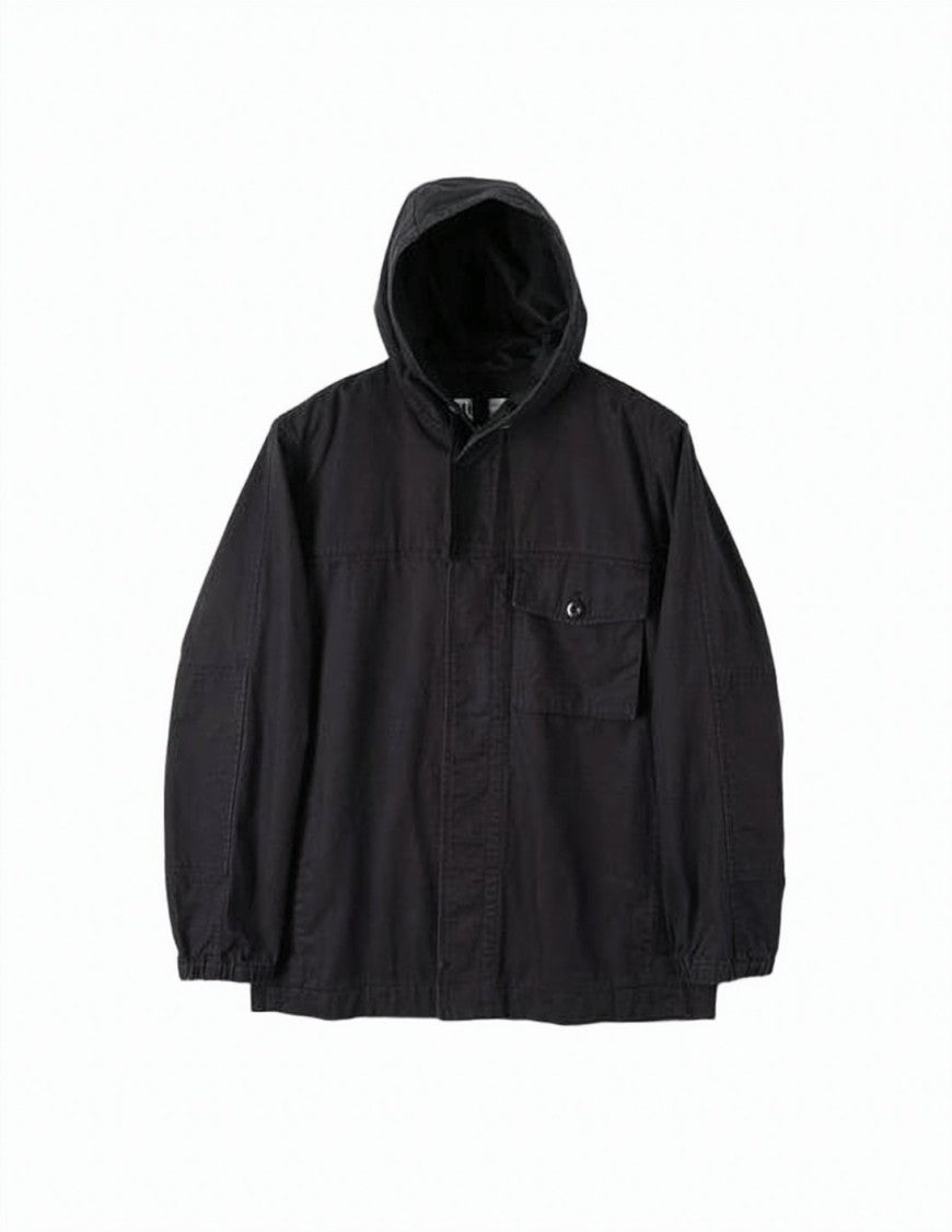 Margaret Howell Relaxed Fit Hooded Jacket With Concealed Placket