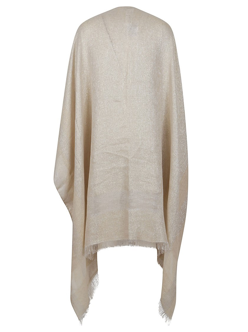 Peserico Fringe-Trimmed Flax Linen Scarf