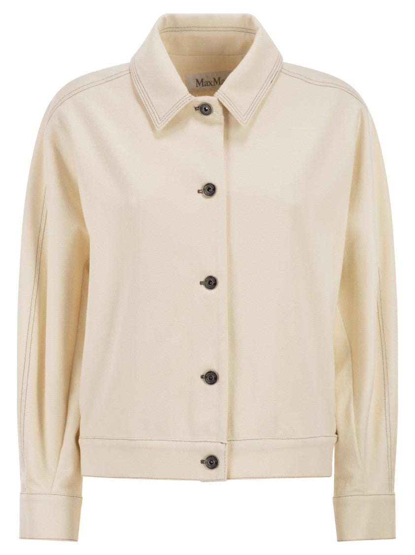 Max Mara Mxpnettare - Denim-Effect Jersey Jacket