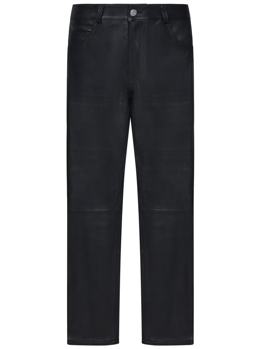 Franzese Collection Five-Pocket Trousers In Pure Japanese Leather