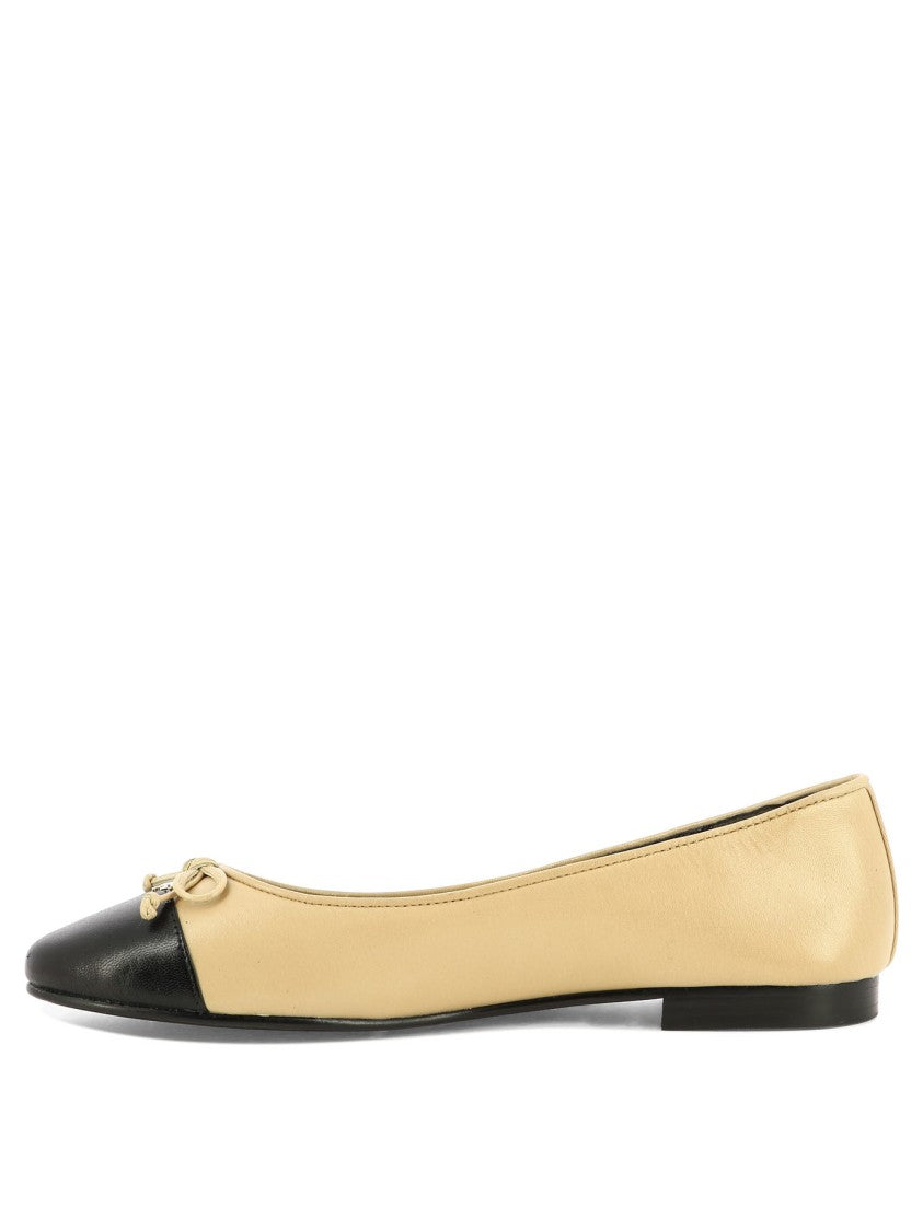 Tory Burch Goat And Bovine Leather Ballerinas