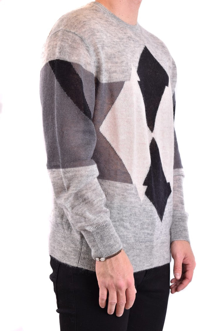 Neil Barrett Grey Knit Sweater