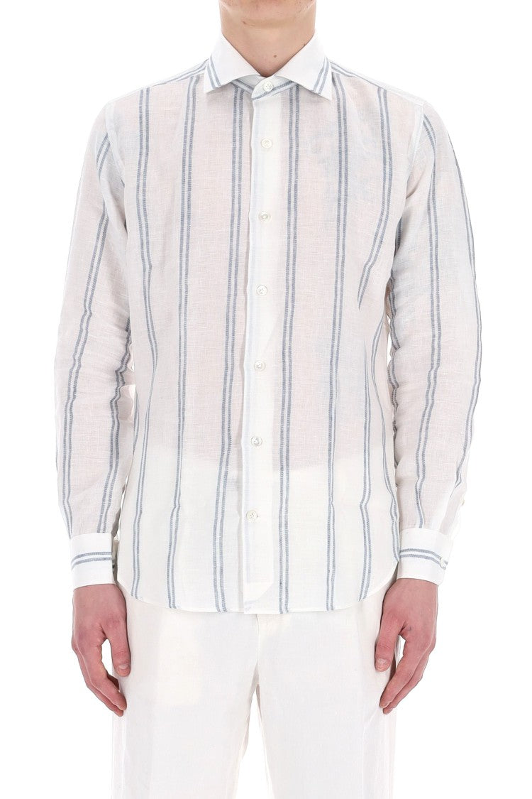 Eleventy Special Stripe Linen Shirt