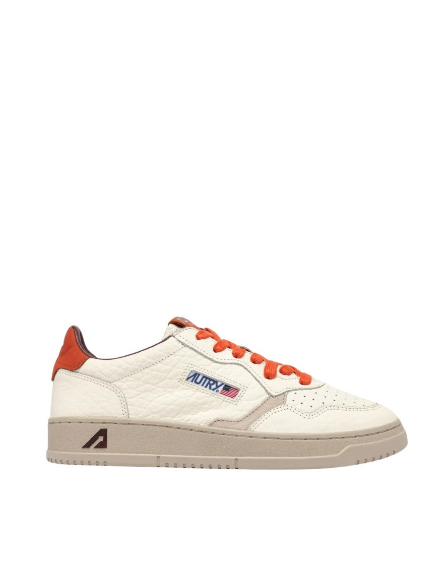 Autry Low-Top Sneakers With Textured Leather And Nubuck Accents