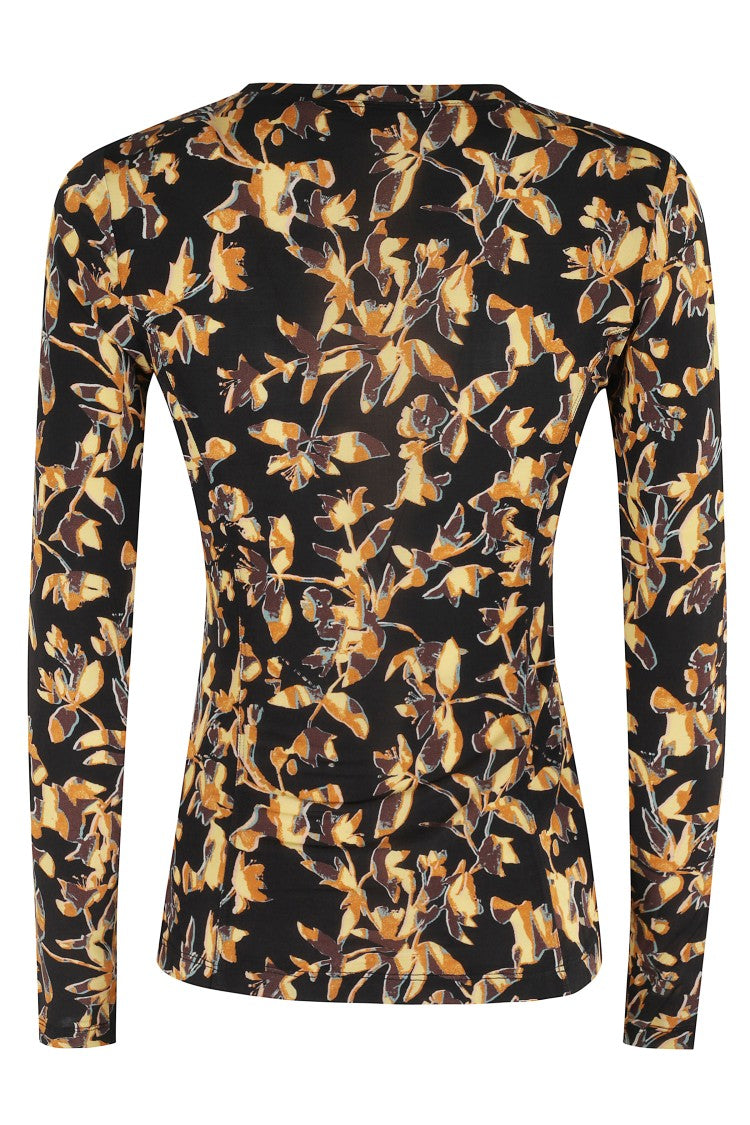 Ulla Johnson Aris Jersey Long Sleeve U Neck Top