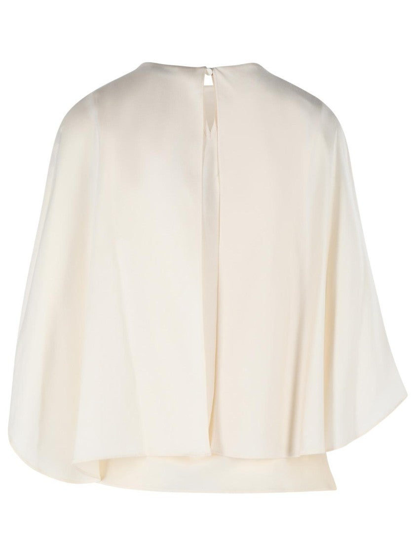 Simkhai 'Eliora' Blouse In Cream Acetate Blend
