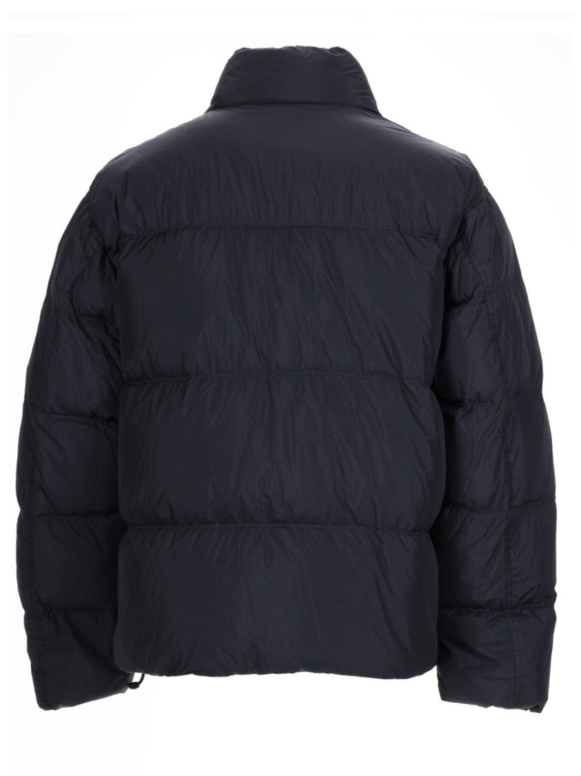Stone Island Polyamide Horizontal Quilted Puffer Bomber Jacket