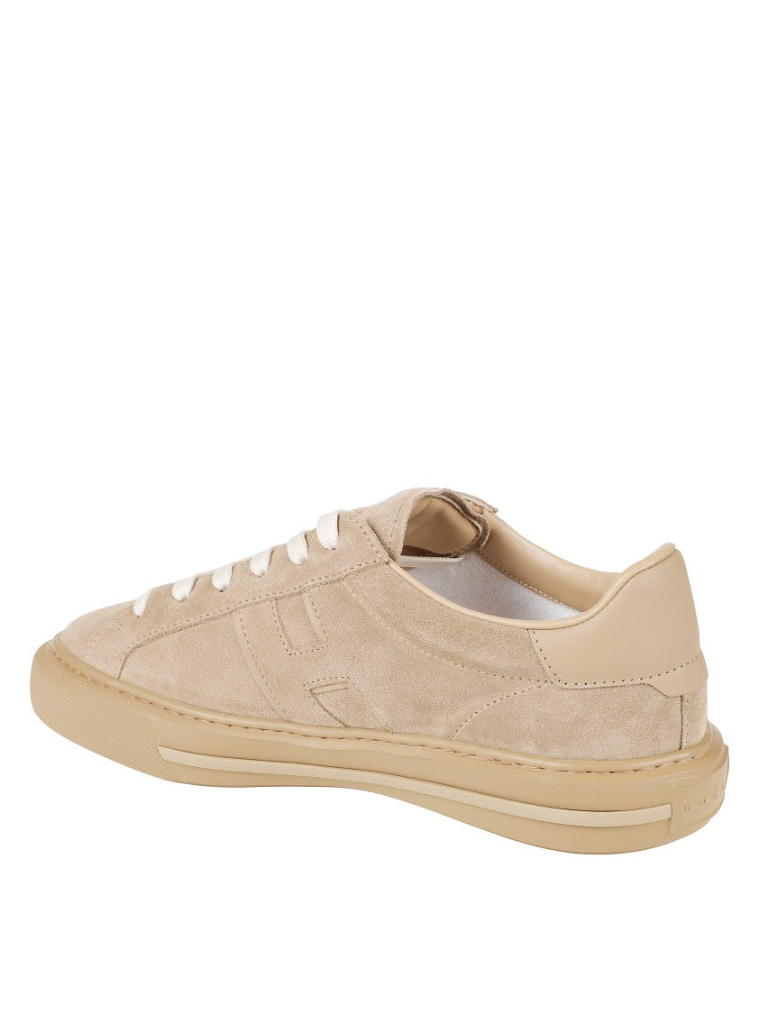 Hogan Low-Top Suede Sneakers With Textured Sole