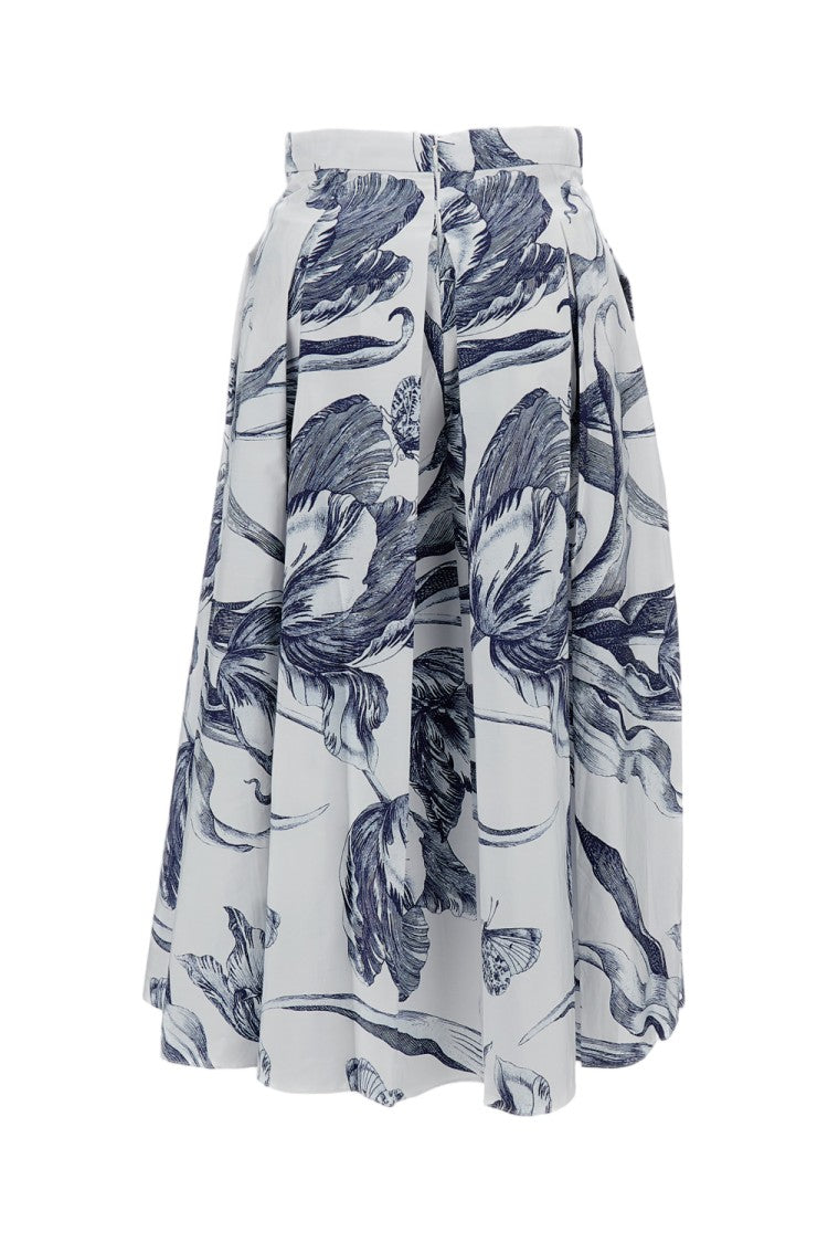 Erdem Pleated Midi Skirt