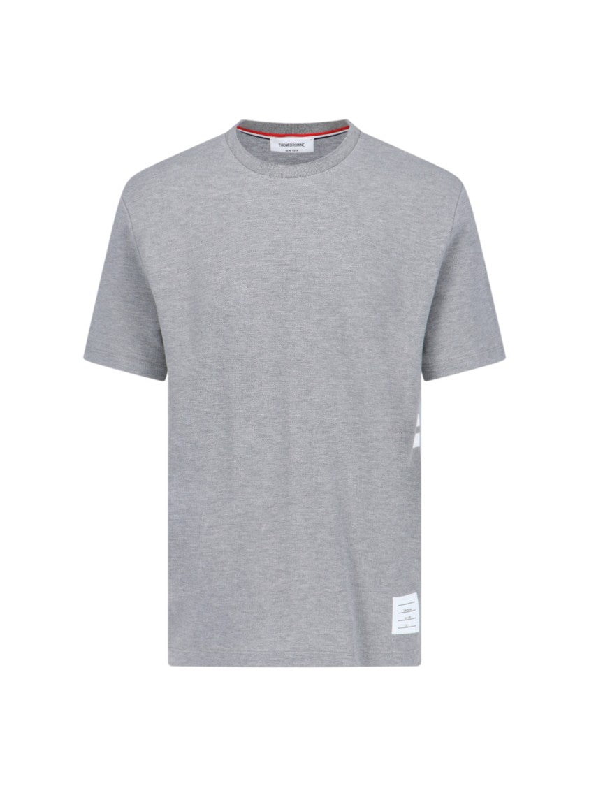 Thom Browne "4 Bar" T-Shirt – Grey