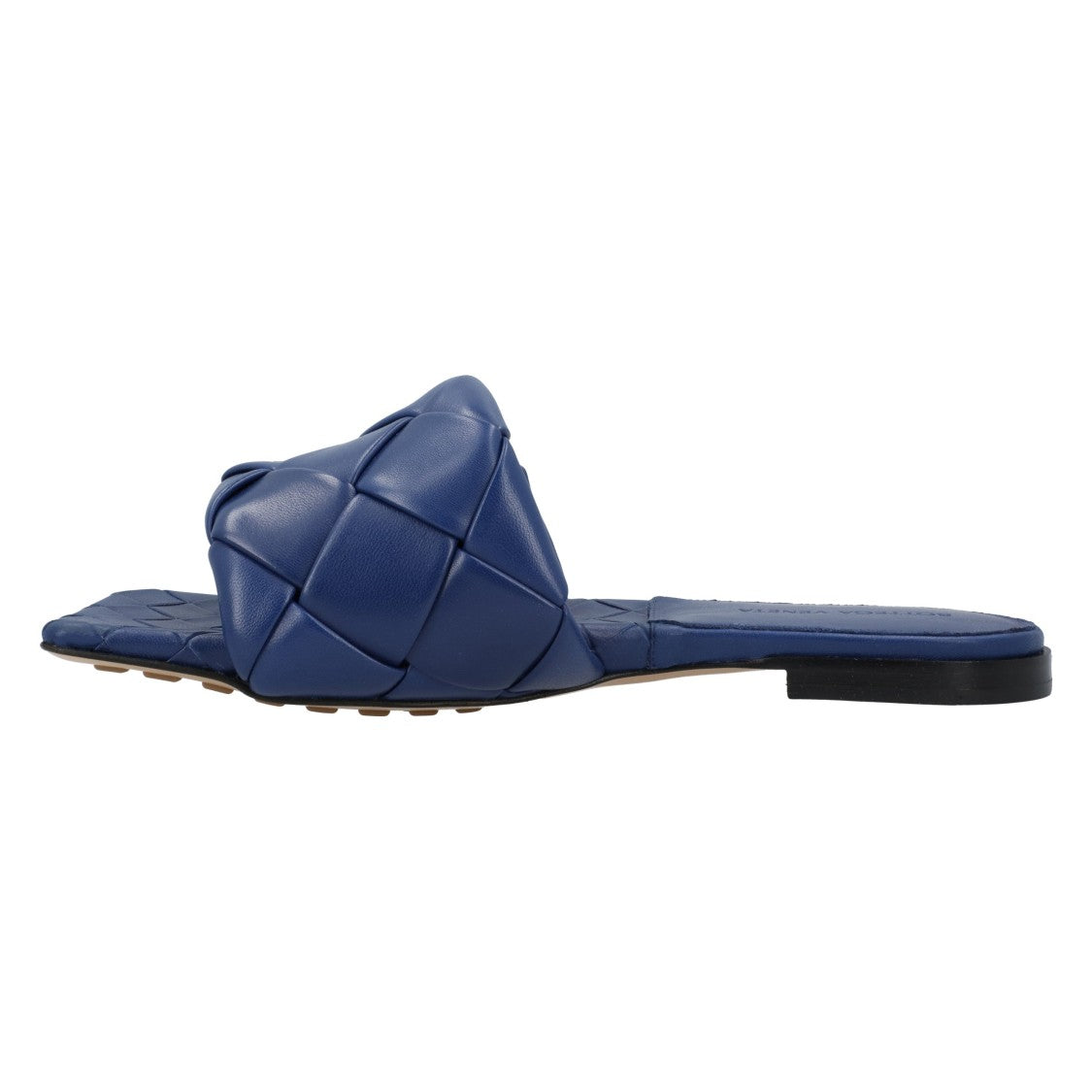 Bottega Veneta Lido Flat Sandal Blue