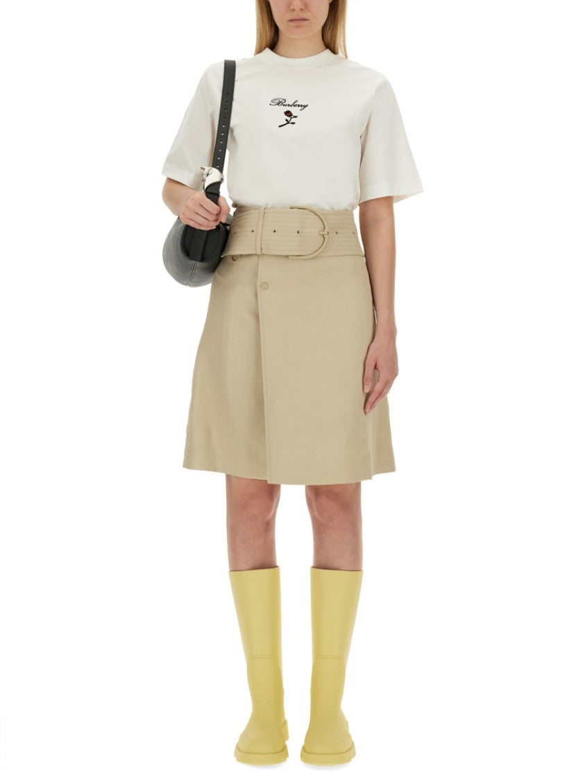 Burberry Structured Trench Skirt