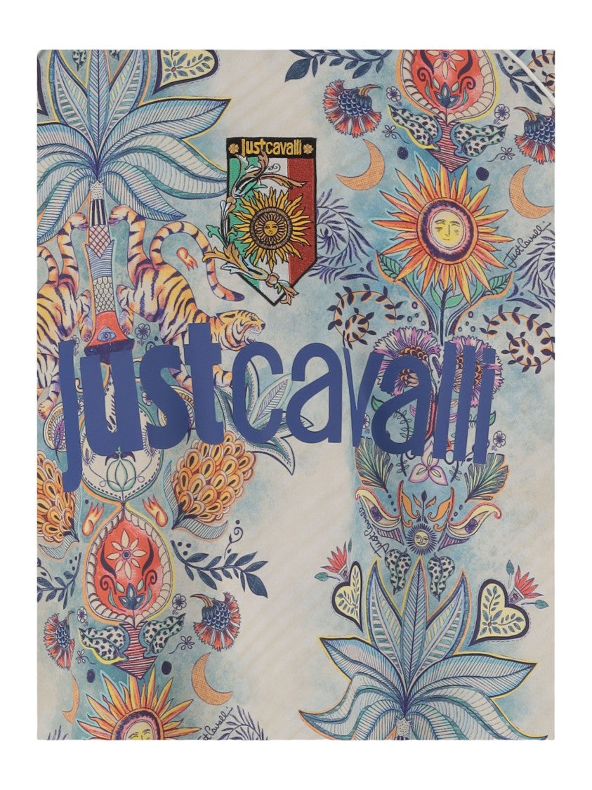 Just Cavalli Nylon T-Shirt With Graphic Print