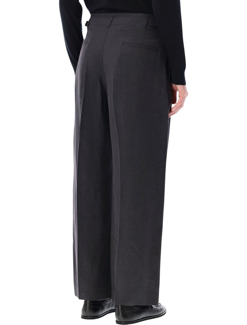 Lemaire Pleated Tailor Front Wide Leg Pants