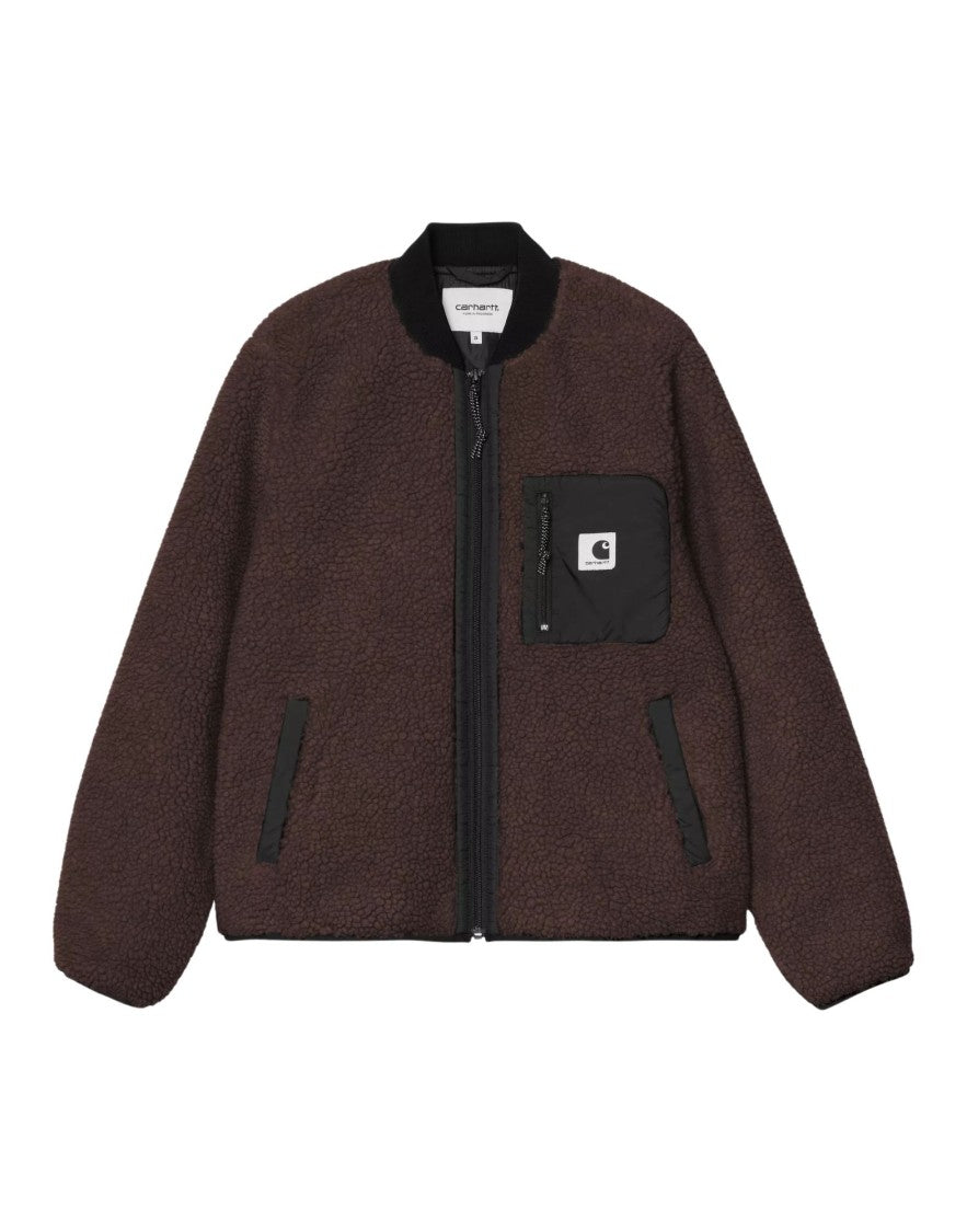 Carhartt Wip Palisander Black Janet Polyester Fleece Jacket
